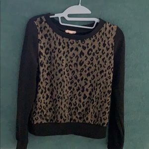 Leopard Print Sweater Size S